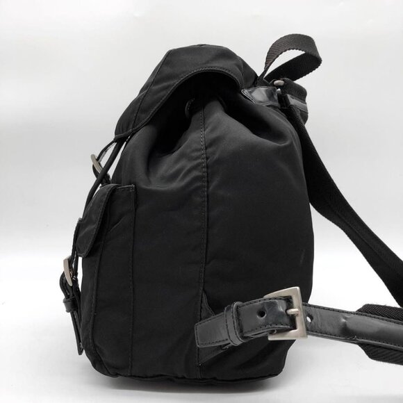 Authentic Prada Nylon Tessuto Backpack Saffiano Leather Shoulder Bag Purse Tote main image 4